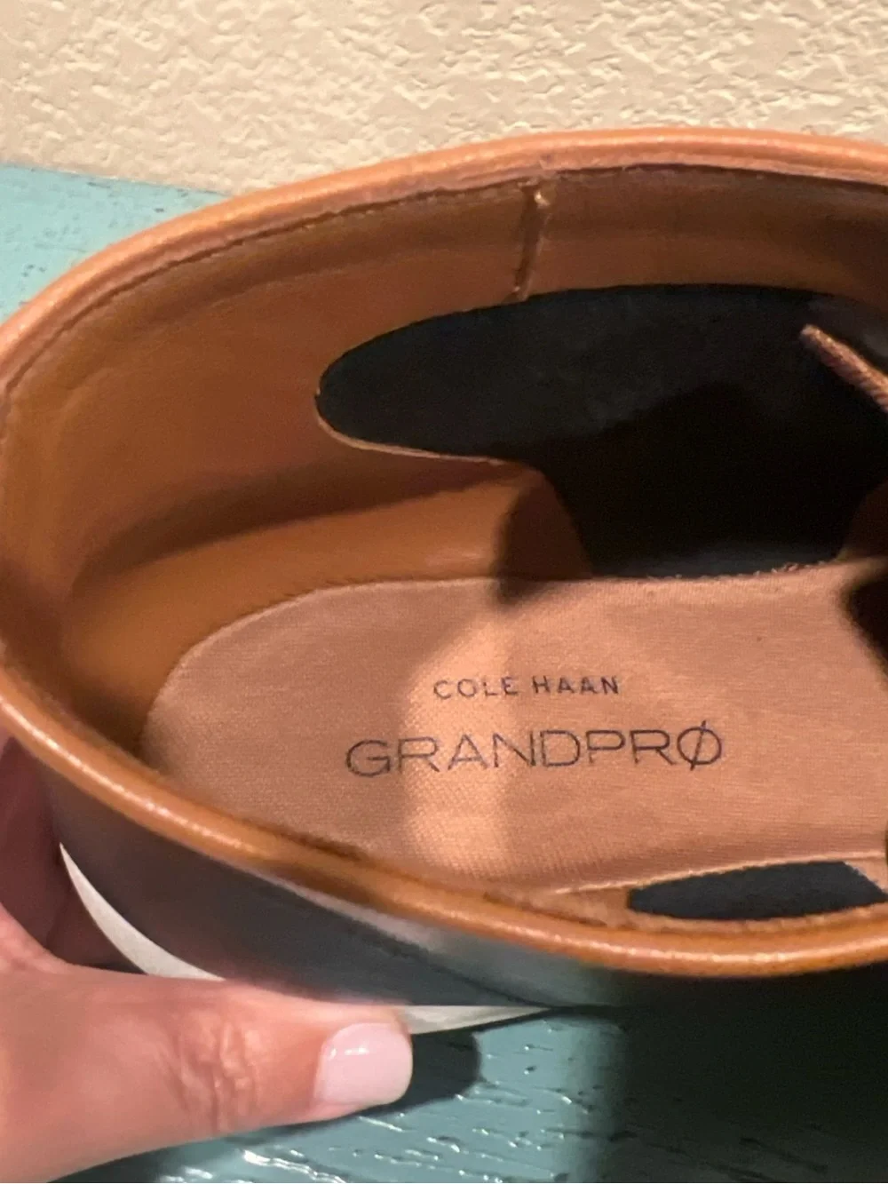 Cole Haan Black Leather Chukka Boots with White Sole and Tan Trim